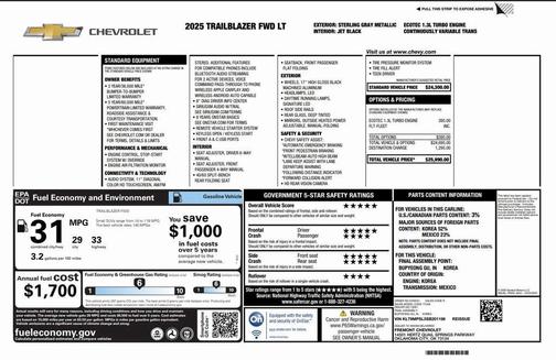 2025 Chevrolet Trailblazer LT