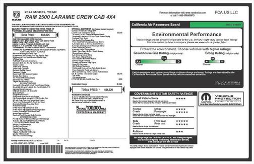 2024 RAM 2500 Laramie Crew Cab 4x4 6'4' Box