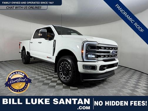 Star White Metallic Tri-Coat 2024 Ford F-350 Platinum