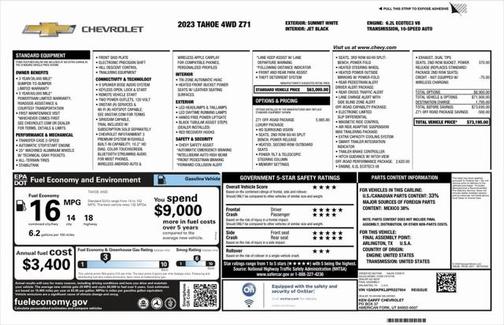 2023 Chevrolet Tahoe 4WD Z71