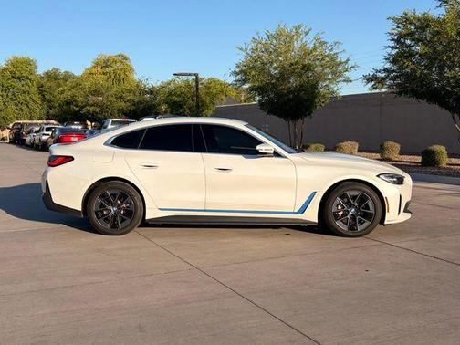 Mineral White Metallic 2023 BMW i4 Gran Coupe eDrive40