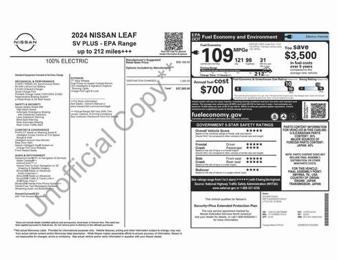 2024 Nissan Leaf SV PLUS