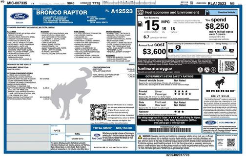 2024 Ford Bronco Raptor