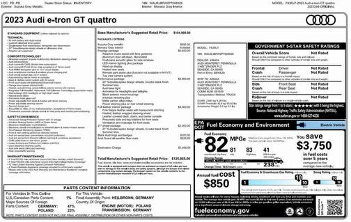 2023 Audi e-tron GT Prestige quattro