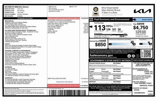 2023 Kia Niro EV Wind