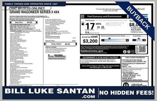 Bright White Clearcoat 2023 Jeep Grand Wagoneer Series II 4x4