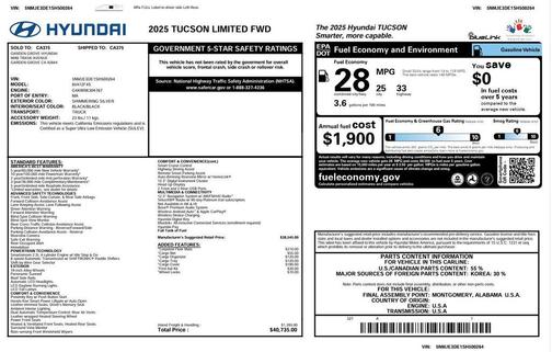 2025 Hyundai TUCSON Limited