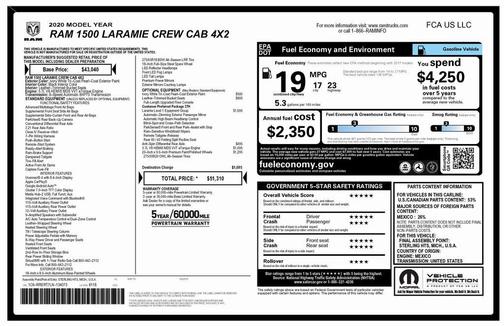 2020 RAM 1500 Laramie