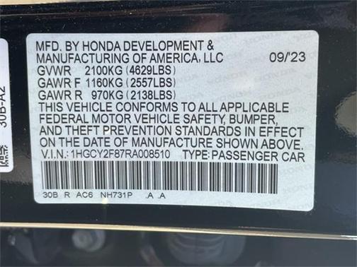 2024 Honda Accord Hybrid Touring