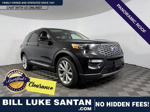 Agate Black Metallic 2023 Ford Explorer Platinum