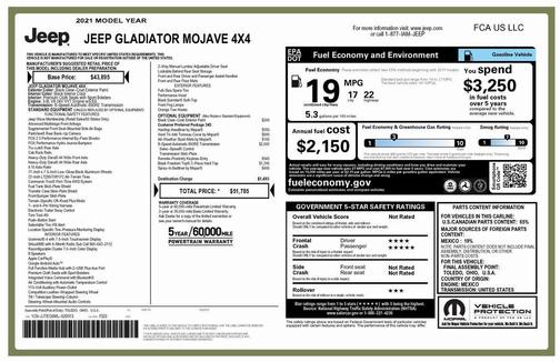 2021 Jeep Gladiator Mojave 4X4