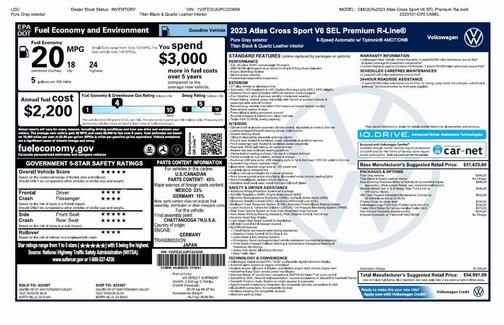 2023 Volkswagen Atlas Cross Sport 3.6L V6 SEL Premium R-Line