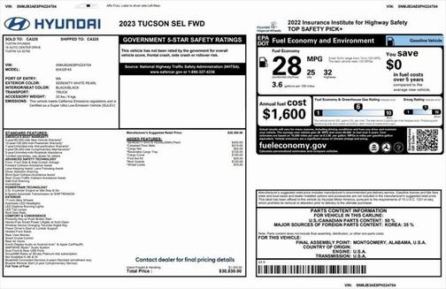 2023 Hyundai TUCSON SEL