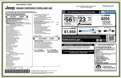 2023 Jeep Grand Cherokee 4xe Overland