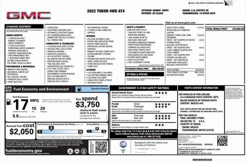 2022 GMC Yukon 4WD AT4