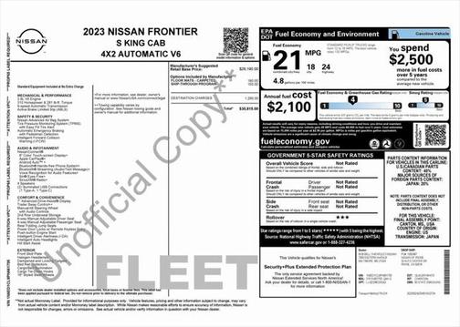 2023 Nissan Frontier S