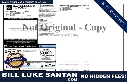 2025 Toyota 4Runner SR5