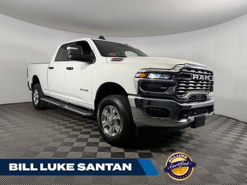 Bright White Clearcoat 2025 RAM 2500 Big Horn Crew Cab 4x4 6'4' Box