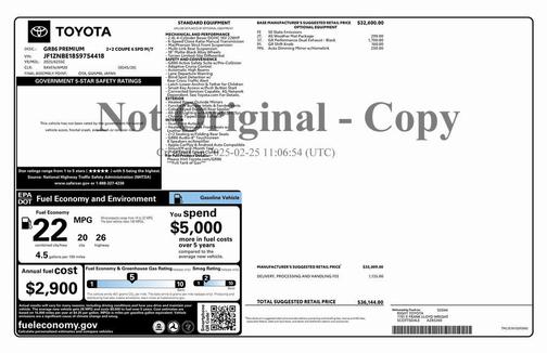 2025 Toyota GR86 Premium