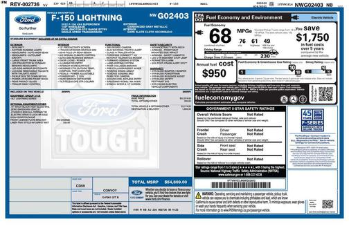Carbonized Gray Metallic 2022 Ford F-150 Lightning XLT