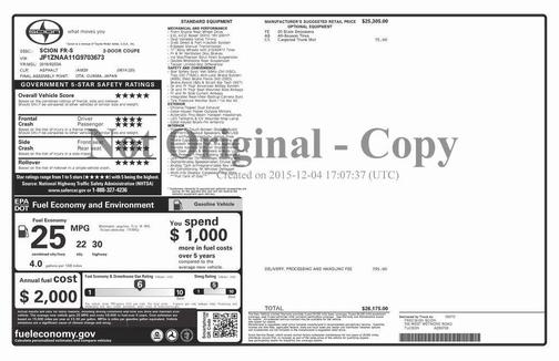 2016 Scion FR-S Base