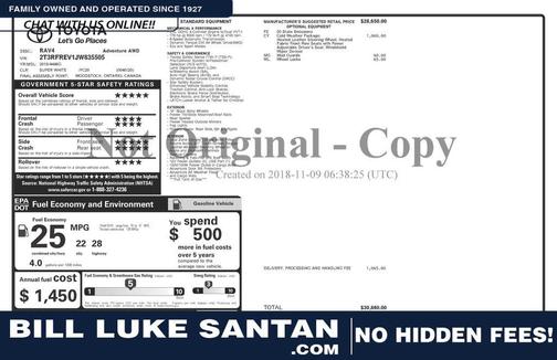 2018 Toyota RAV4 Adventure