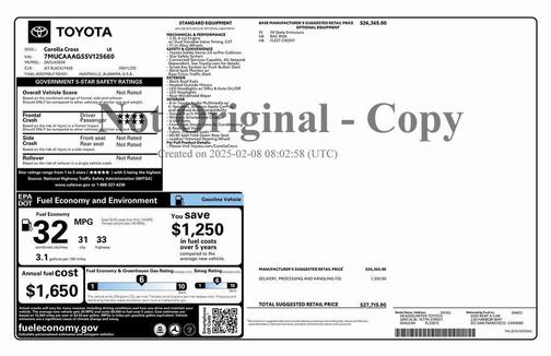 2025 Toyota Corolla Cross LE