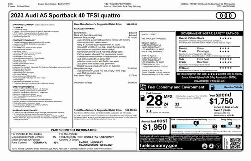 2023 Audi A5 Sportback Premium Plus