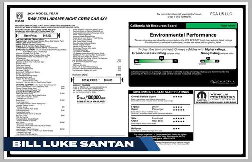 Granite Crystal Metallic Clearcoat 2024 RAM 2500 Laramie Crew Cab 4x4 6'4' Box