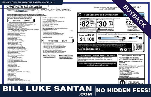 2023 Chrysler Pacifica Hybrid Limited