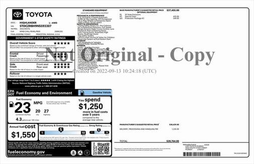 2022 Toyota Highlander L