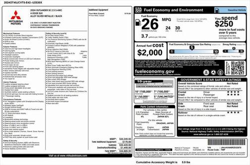 2024 Mitsubishi Outlander SE 2.5 S-AWC