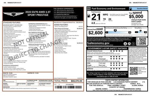 2023 Genesis GV70 3.5T AWD Sport