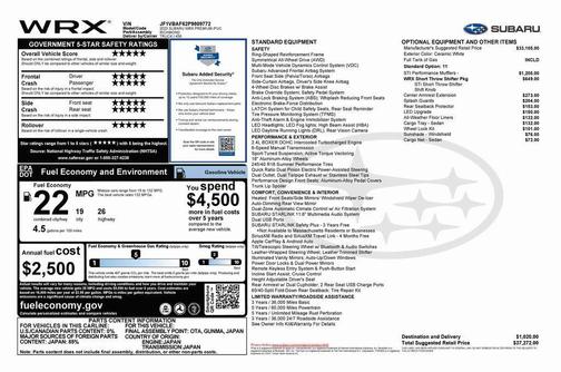 2023 Subaru WRX Premium