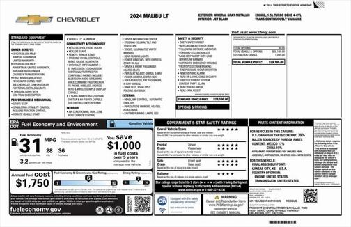 2024 Chevrolet Malibu FWD 1LT