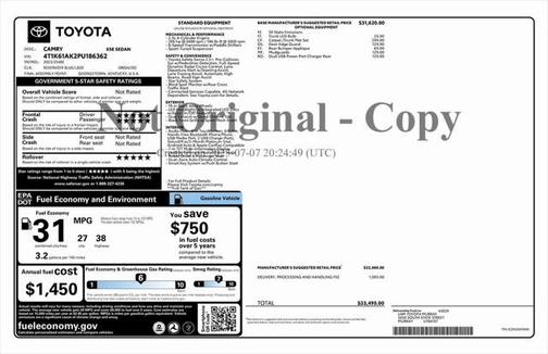 2023 Toyota Camry XSE