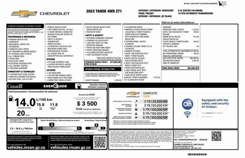 2023 Chevrolet Tahoe 4WD Z71