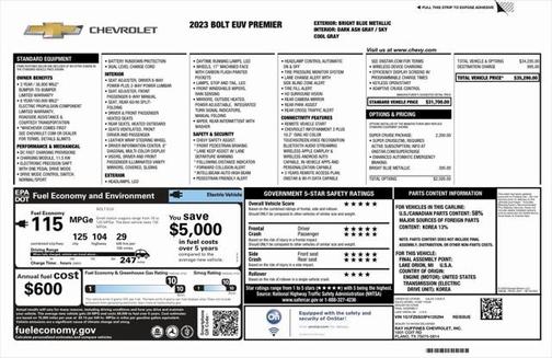 2023 Chevrolet Bolt EUV FWD Premier