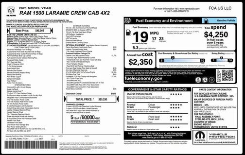 2021 RAM 1500 Laramie