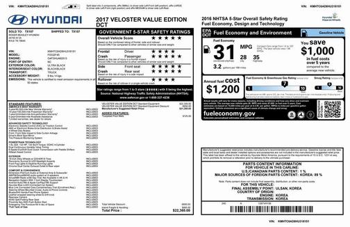 2017 Hyundai Veloster Value Edition
