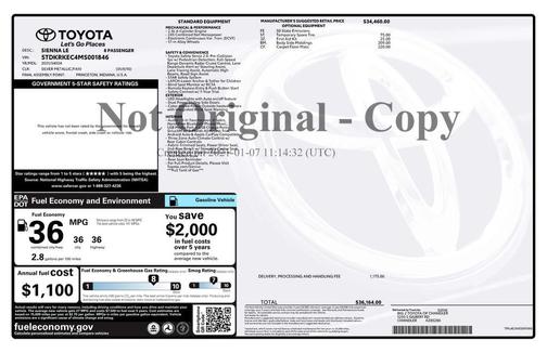 Celestial Silver Metallic 2021 Toyota Sienna LE