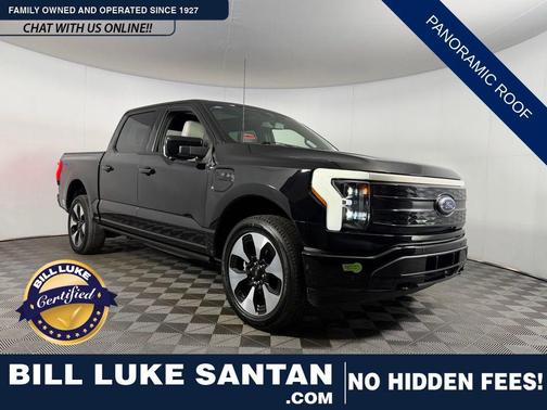 Agate Black Metallic 2023 Ford F-150 Lightning Platinum