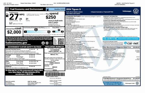2024 Volkswagen Tiguan 2.0T S