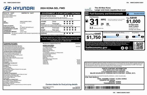 2024 Hyundai KONA SEL