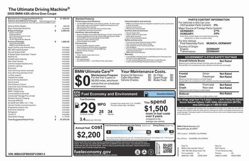 2025 BMW 430 Gran Coupe i xDrive