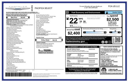 Bright White Clearcoat 2025 Chrysler Pacifica L