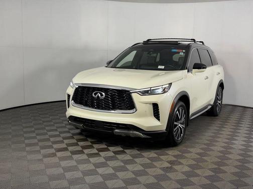 Majestic White/Black Obsidian 2022 INFINITI QX60 AUTOGRAPH