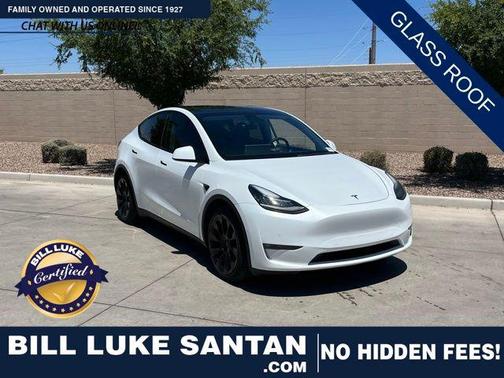 Pearl White Multi-Coat 2021 Tesla Model Y Long Range Dual Motor All-Wheel Drive