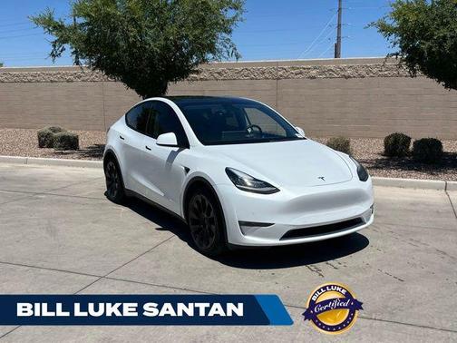 Pearl White Multi-Coat 2021 Tesla Model Y Long Range Dual Motor All-Wheel Drive