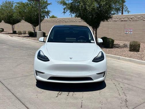 Pearl White Multi-Coat 2021 Tesla Model Y Long Range Dual Motor All-Wheel Drive